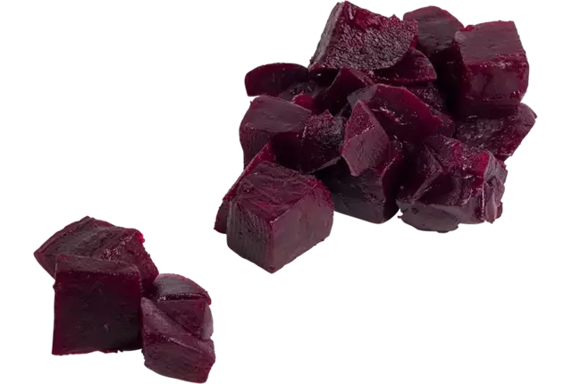 Bieten rood gek. brunoise 20mm bak 1kg stuk
